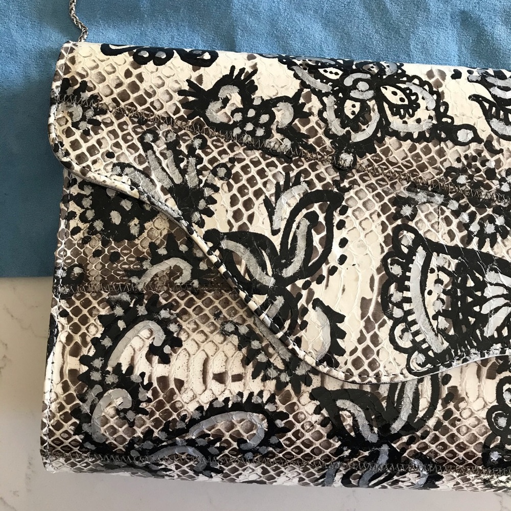 Carlos Falchi Python Chain Clutch - image 4